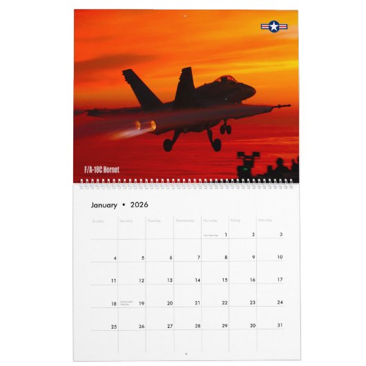 CORPS AVIATION - JETS KALENDER (Jan 2026)