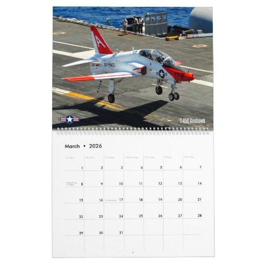 CORPS AVIATION - JETS KALENDER (Mar 2026)