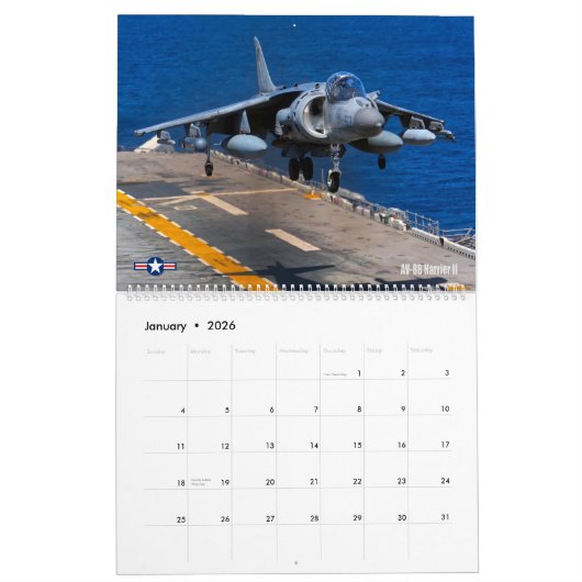 CORPS AVIATION - JETS KALENDER (Jan 2026)