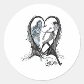 Corpse Bride Runaway Groom _1 Ronde Sticker (Voorkant)