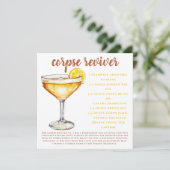 Corpse Reviver Cocktail Drink Recept Kaart (Staand voorkant)