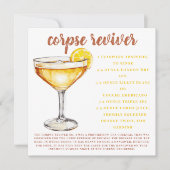 Corpse Reviver Cocktail Drink Recept Kaart (Voorkant)