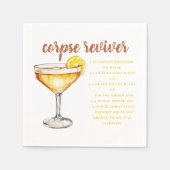 Corpse Reviver Cocktail Recept  Servet (Voorkant)