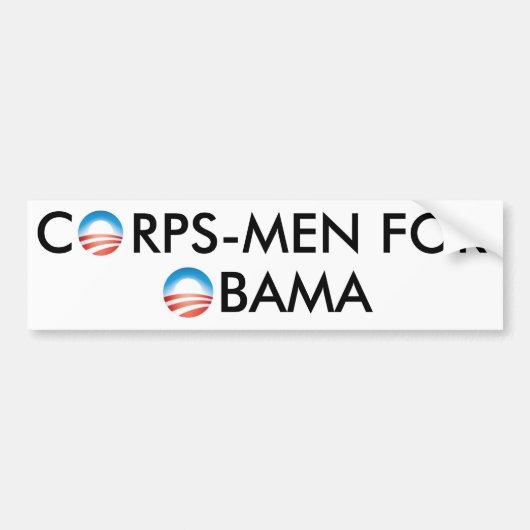 CORPSMAN VOOR OBAMA BUMPERSTICKER (Voorkant)