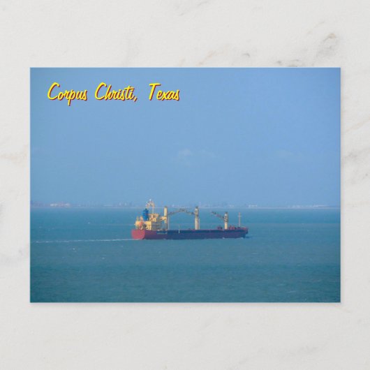 Corpus Christi Cargo Ship Briefkaart (Voorkant)