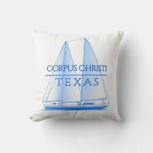 Corpus Christi Coastal Nautical Sailing Sailor Kussen