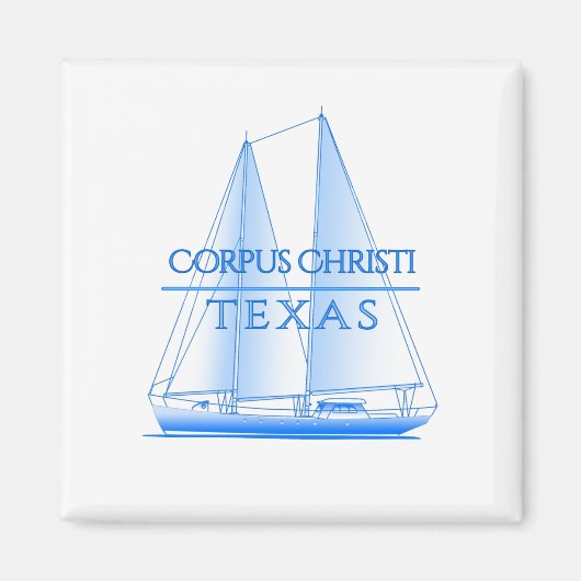 Corpus Christi Coastal Nautical Sailing Sailor Magneet (Voorkant)