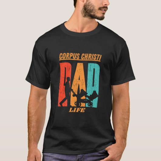 Corpus Christi Native Funny State Flag Pap Parent T-shirt (Voorkant)