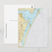 Corpus Christi Nautical Chart Briefkaart (Voorkant / Achterkant)