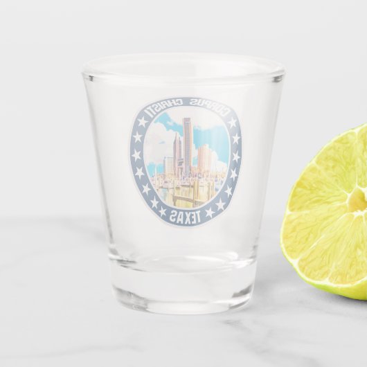 Corpus Christi Shot Glas (Achterkant)