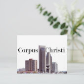 Corpus Christi Skyline w/Corpus Christi in de Sky Briefkaart (Staand voorkant)