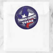 Corpus Christi Texaanse vlag barst stickers (Tas)