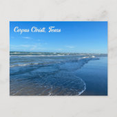 Corpus Christi Texas Beach Waves Briefkaart (Voorkant)