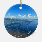 Corpus Christi Texas Beach Waves Keramisch Ornament (Voorkant)