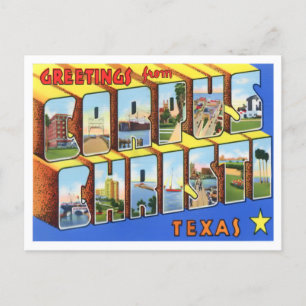 Corpus Christi, Texas  Big Letters Briefkaart