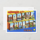 Corpus Christi, Texas  Big Letters Briefkaart (Voorkant / Achterkant)