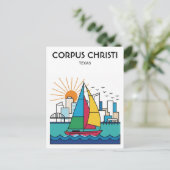Corpus Christi Texas Briefkaart (Staand voorkant)