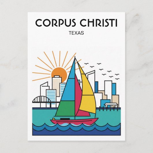 Corpus Christi Texas Briefkaart (Voorkant)