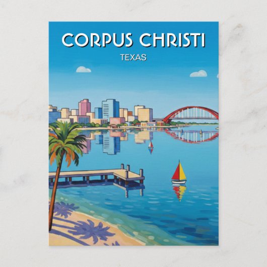 Corpus Christi Texas Briefkaart (Voorkant)