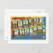 Corpus Christi Texas  Briefkaart met grote letters (Voorkant / Achterkant)