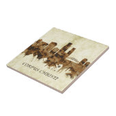 Corpus Christi Texas Cityscape Tegeltje (Zijkant)