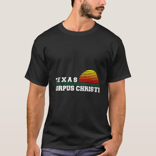 Corpus Christi Texas Distressed Ca T-shirt (Voorkant)