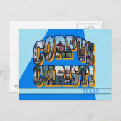 Corpus Christi Texas Grote letter Briefkaart (Voorkant / Achterkant)