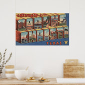 Corpus Christi, Texas - Grote letterscènes Poster (Keuken)