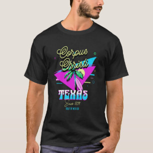 Corpus Christi Texas Palmboom Golf van Mexico Souv T-shirt
