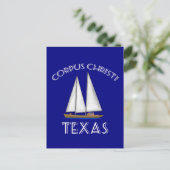 Corpus Christi Texas Sailing Briefkaart (Staand voorkant)