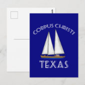 Corpus Christi Texas Sailing Briefkaart (Voorkant / Achterkant)