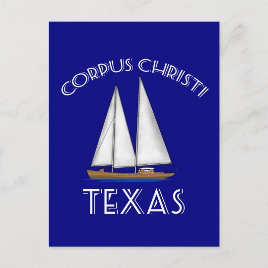 Corpus Christi Texas Sailing Briefkaart (Voorkant)