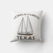 Corpus Christi Texas Sailing Kussen (Achterkant)