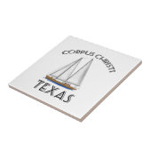 Corpus Christi Texas Sailing Tegeltje (Zijkant)