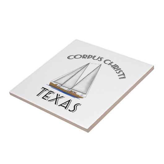 Corpus Christi Texas Sailing Tegeltje (Zijkant)