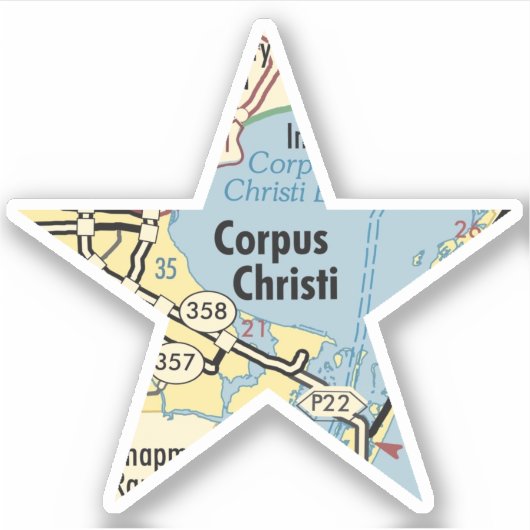 Corpus Christi Texas Sticker (Voorkant)