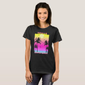 Corpus Christi Texas Tx Summer  Sunset T-shirt (Voorkant volledig)