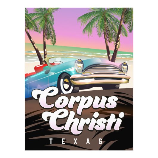 Corpus Christi Texas vakantie poster (Voorkant)