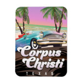 Corpus Christi Texas vakantieposter Magneet (Verticaal)
