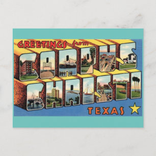 Corpus Christi Texas Vintage Travel Briefkaart
