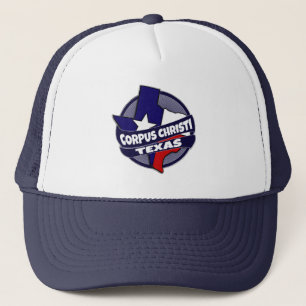 Corpus Christi Texas vlag barst trucker hoed Pet
