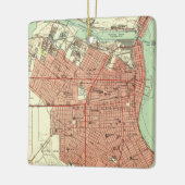 Corpus Christi TX Map 1951 Keramisch Ornament (Links)