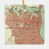 Corpus Christi TX Map 1951 Keramisch Ornament (Voorkant)