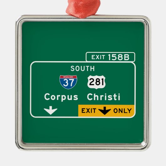 Corpus Christi, TX Metalen Ornament (Voorkant)