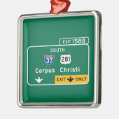 Corpus Christi, TX Metalen Ornament (Links)