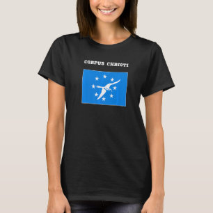 Corpus Christi USA Reizen Texas Vlag Amerikaans T-shirt