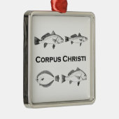 Corpus Christi Vist - Saltwater Fish Metalen Ornament (Rechts)