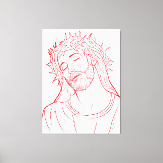 Corpus Delikti, Jesus Gesicht Canvas Afdruk