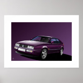 Corrado VR6 Coupe Poster Illustratie