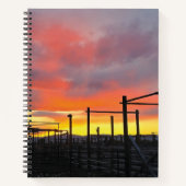 Corral at Sunset Spiral Notebook Notitieboek (Voorkant)